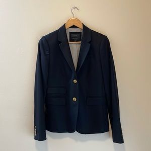 J.Crew Schoolboy Jacket Two Button Blazer Stretch Wool (Navy, Size 8T)